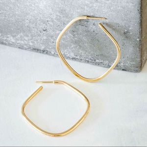 Colleen Mauer Rose Gold Square Hoop Earrings